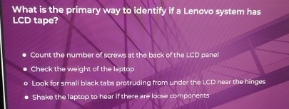 What is the primary way to identify if a Lenovo