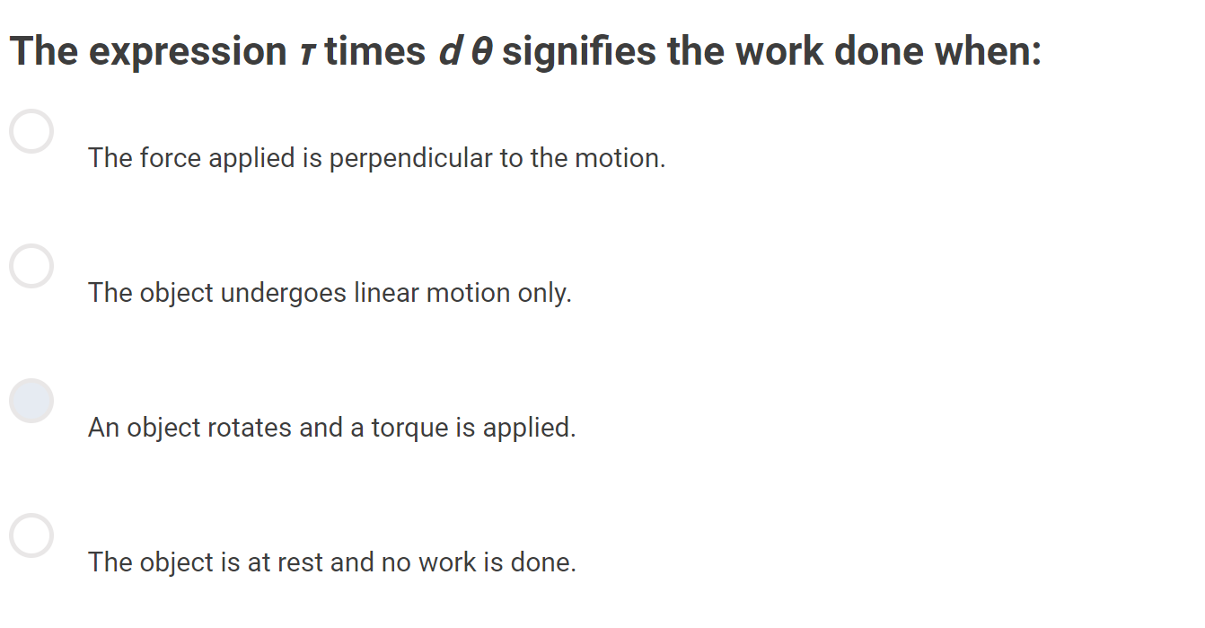 The expression \ ( \ boldsymbol { \ tau } \ )
