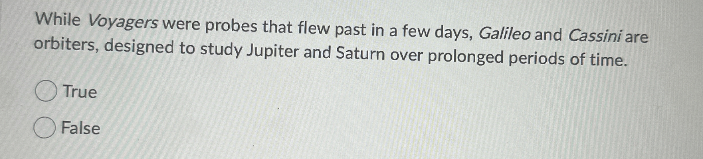 While Voyagers were probes that flew past in a