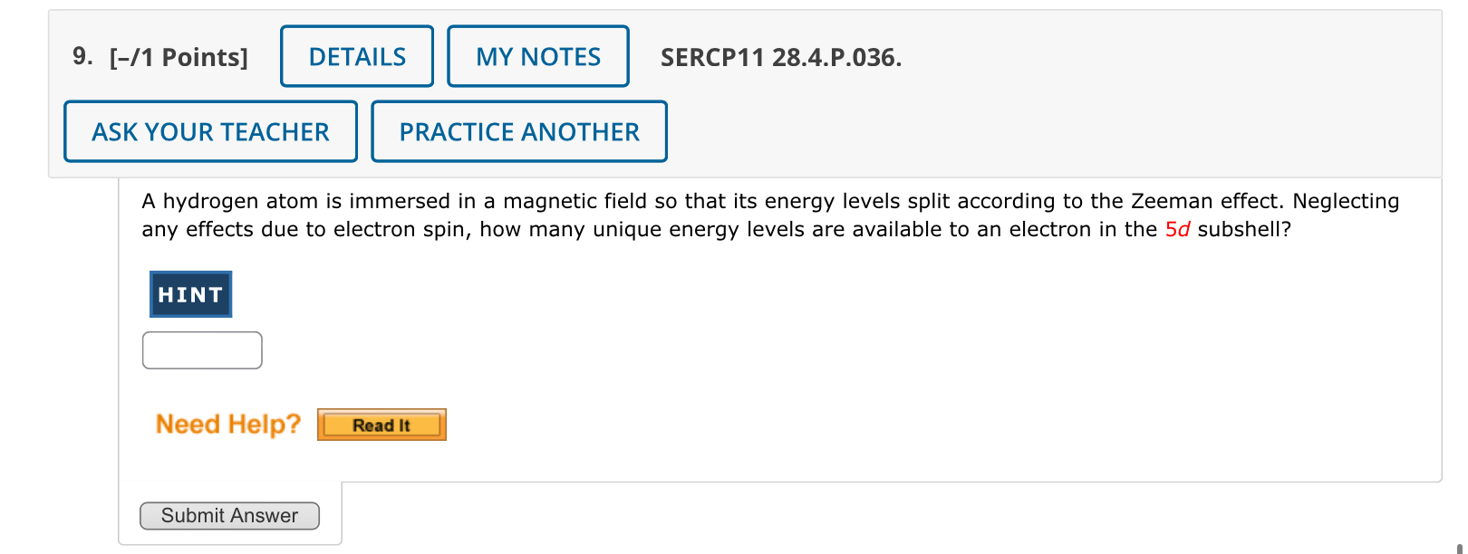 [ - / 1 Points ] SERCP 1 1 2 8 . 4 . P . 0 3 6 .