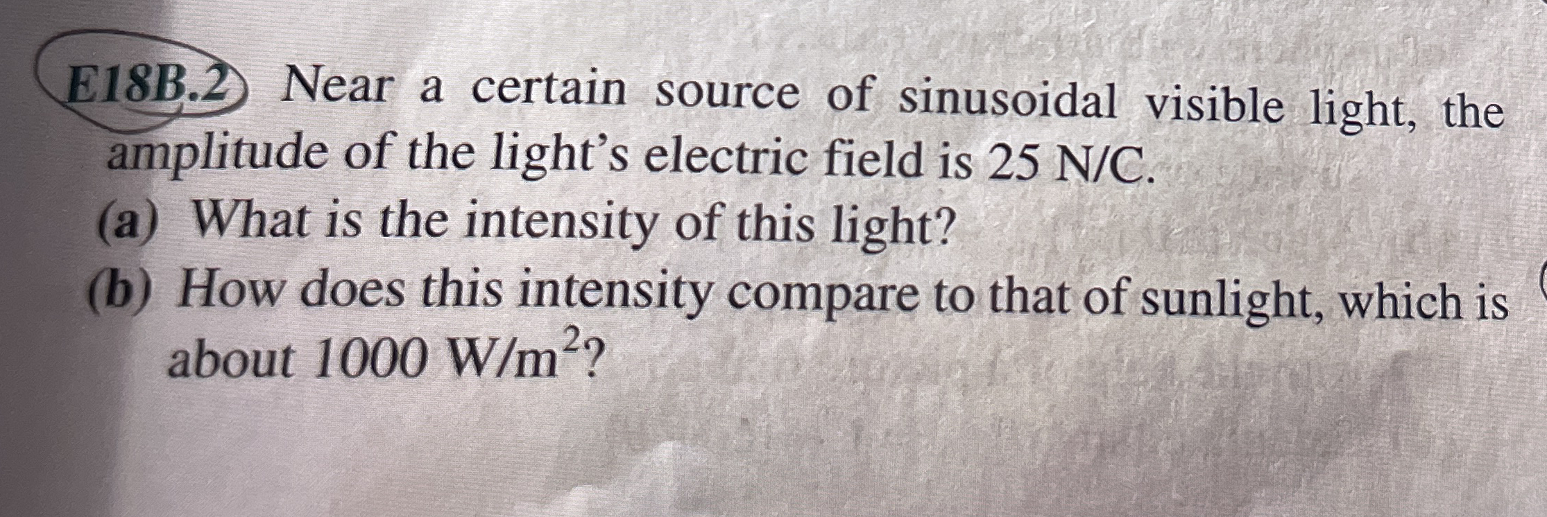 E 1 8 B . 2 Near a certain source of sinusoidal