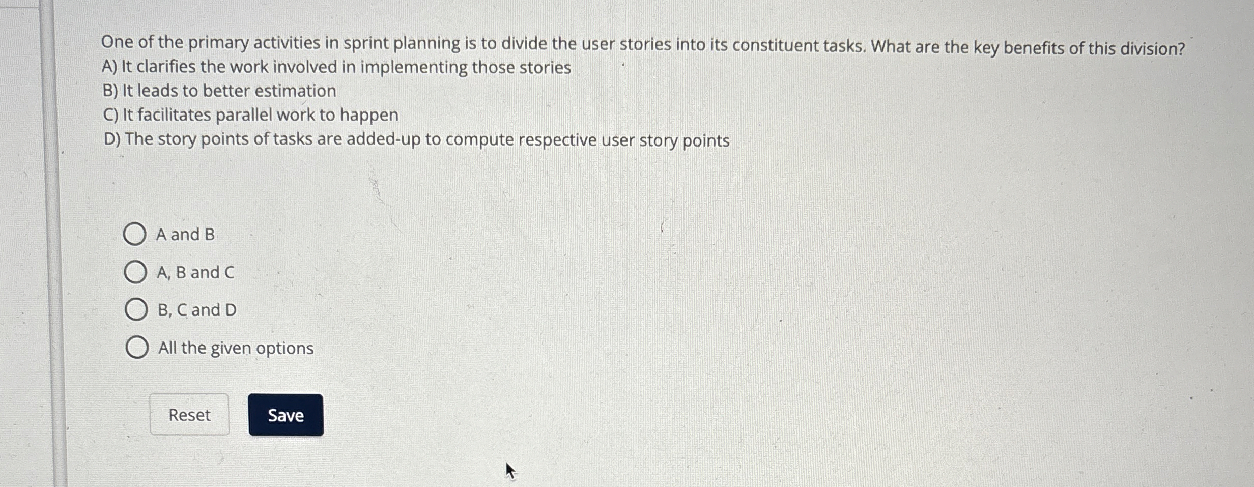 One of the primary activities in sprint planning