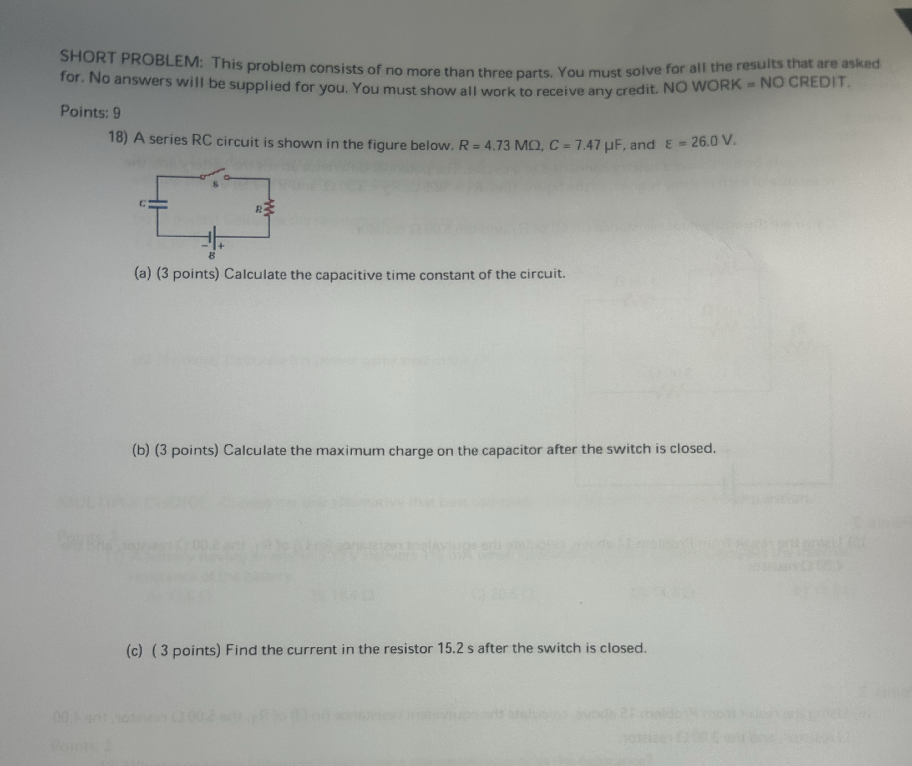 SHORT PROBLEM: This problem consists of no more