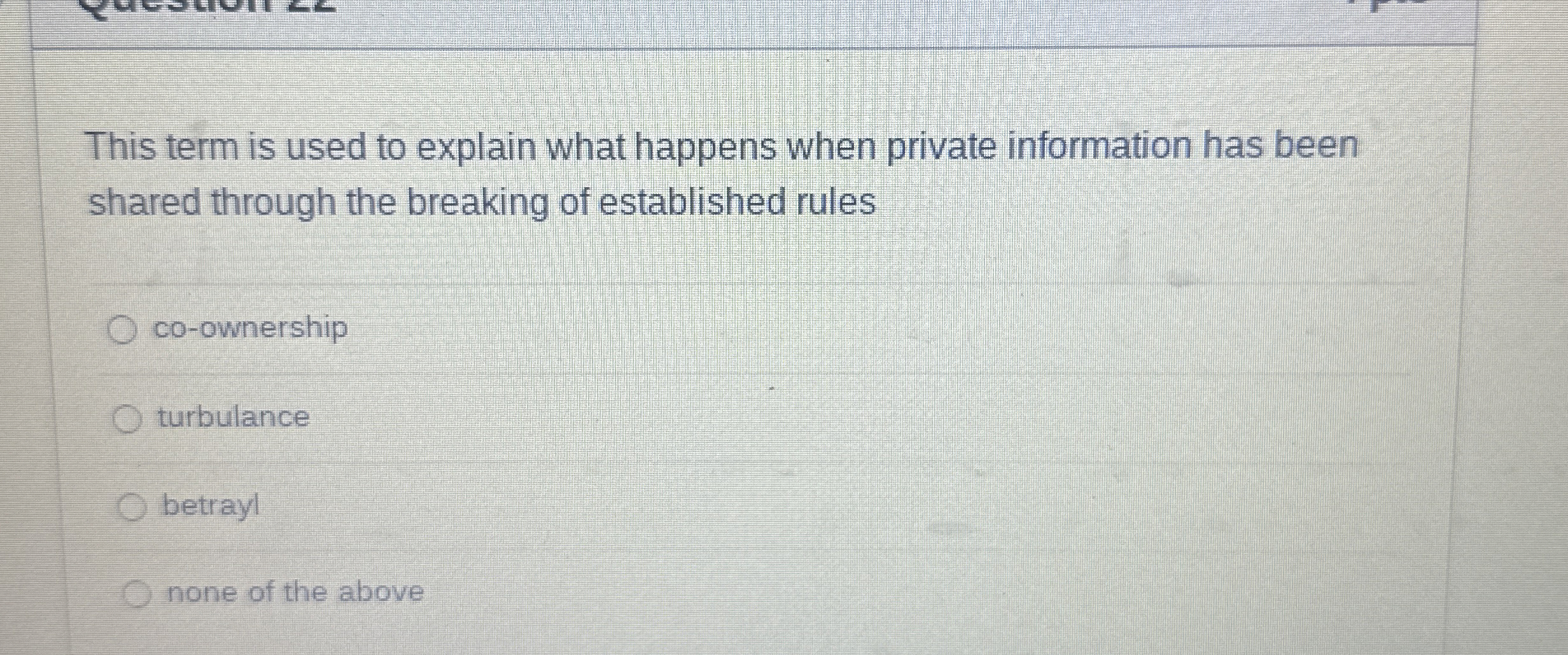 This term is used to explain what happens when