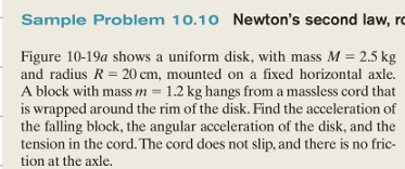 Sample Problem 1 0 . 1 0 Newton's second law, r
