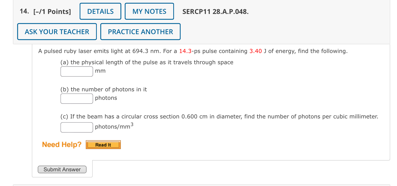 [ - / 1 Points ] SERCP 1 1 2 8 . A . P . 0 4 8 .
