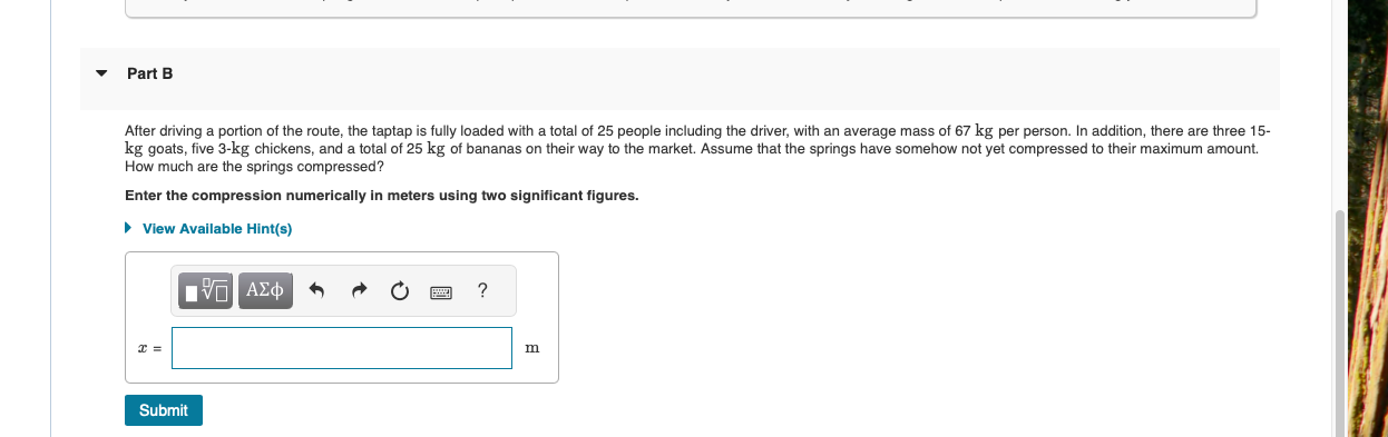 Part B After driving a portion of the route, the