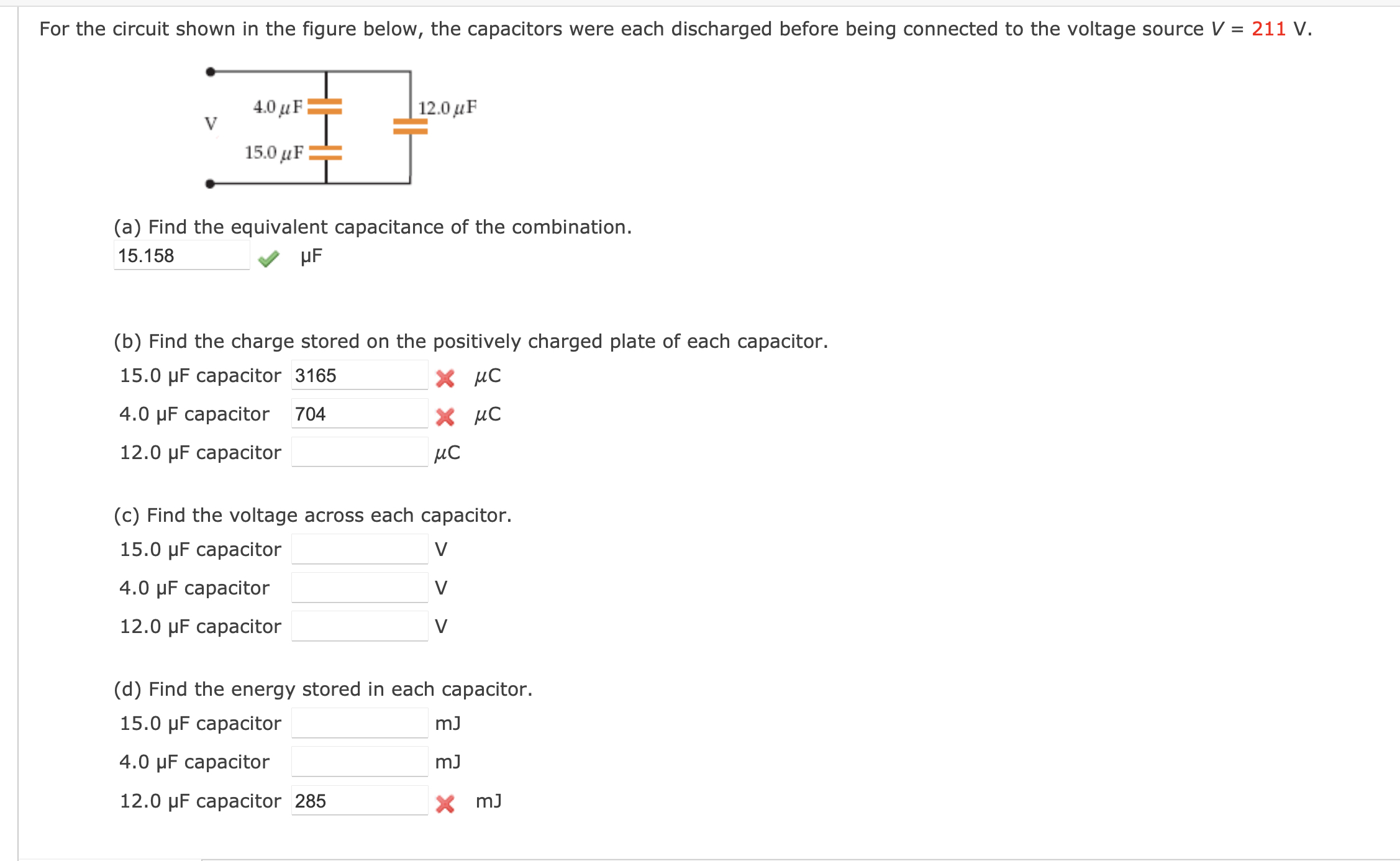 For the circuit shown in the figure below, the