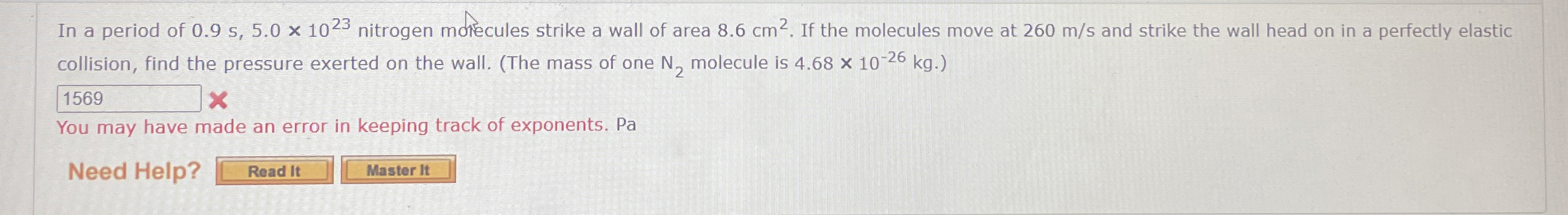 In a period of 0 . 9 s , 5 . 0 1 0 2 3 nitrogen