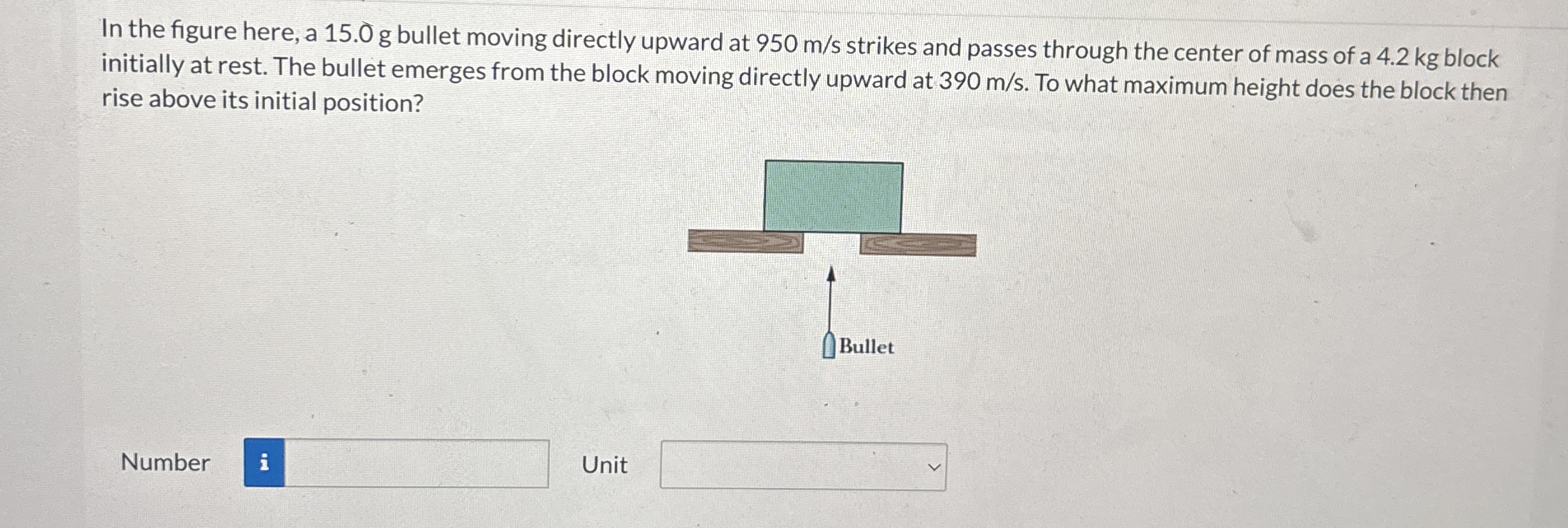 In the figure here, a 1 5 . 0 g bullet moving