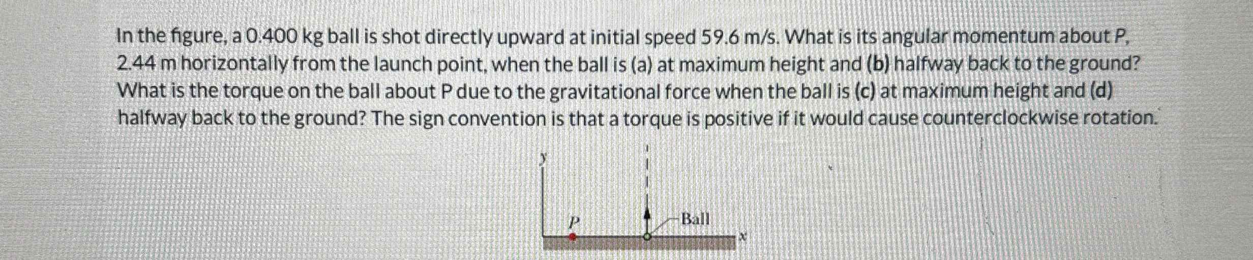 In the figure, a 0 . 4 0 0 kg ball is shot