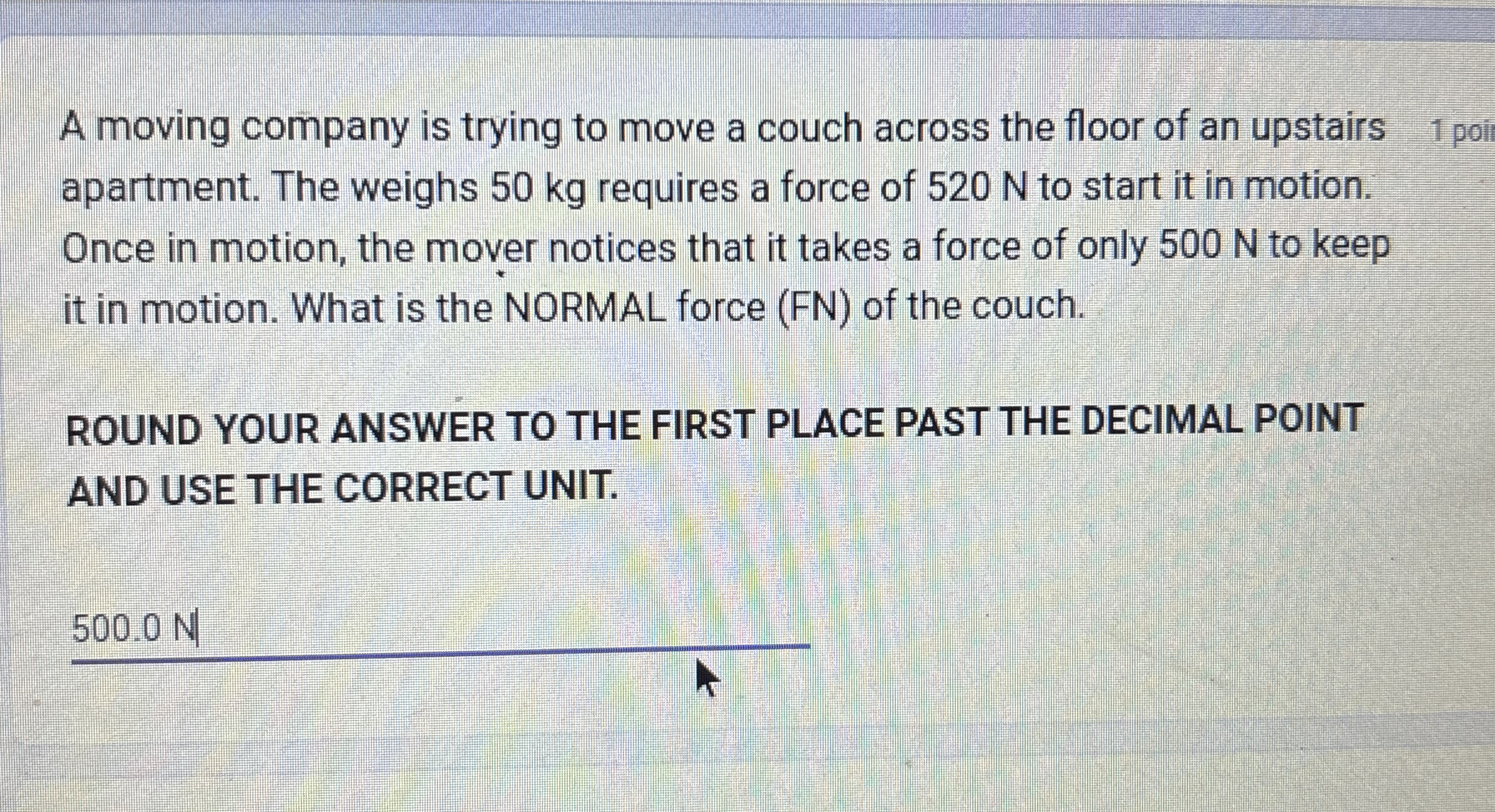 A moving company is trying to move a couch across
