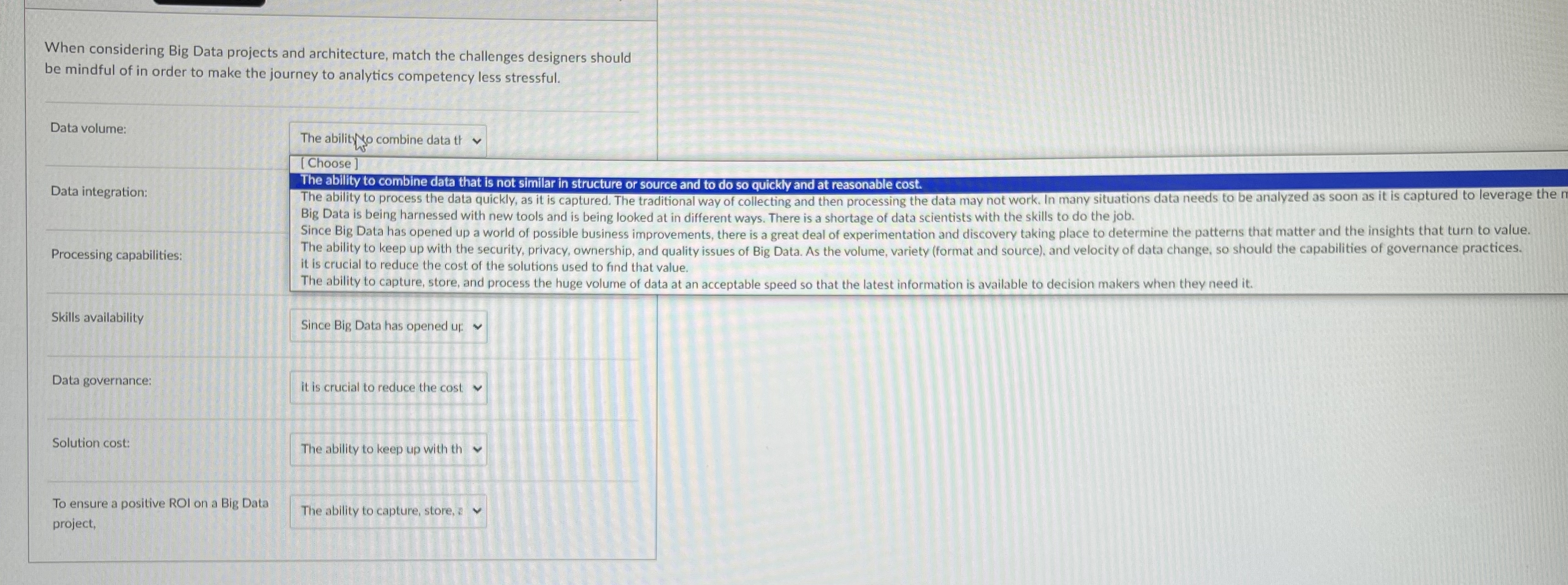 Steps for . . . . choose?