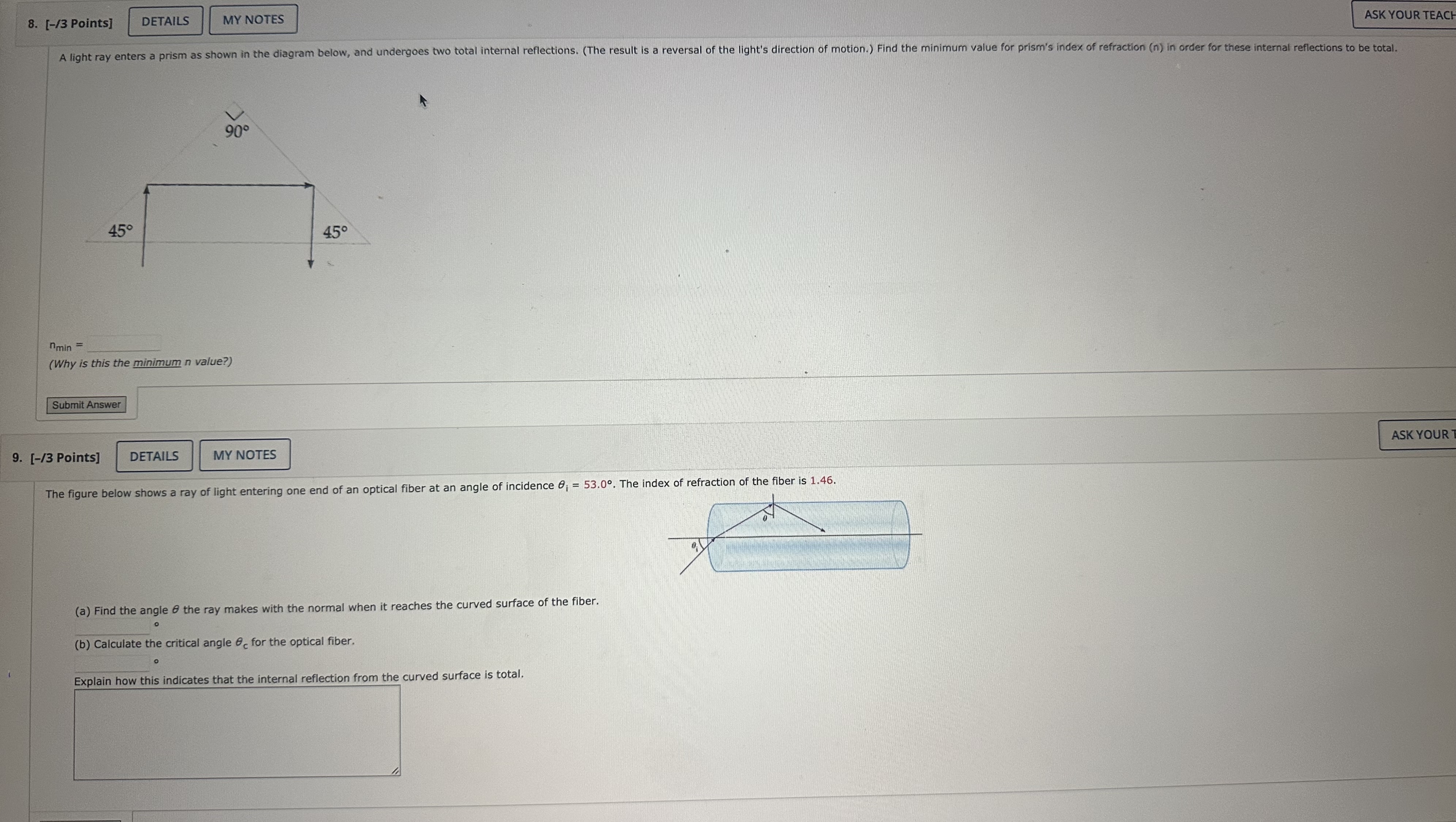 [ - / 3 Points ] n m i n = ( Why is this the