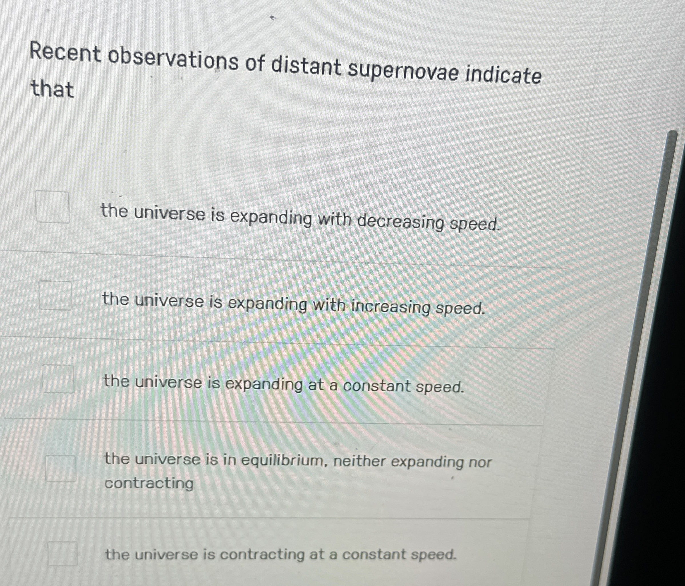 Recent observations of distant supernovae