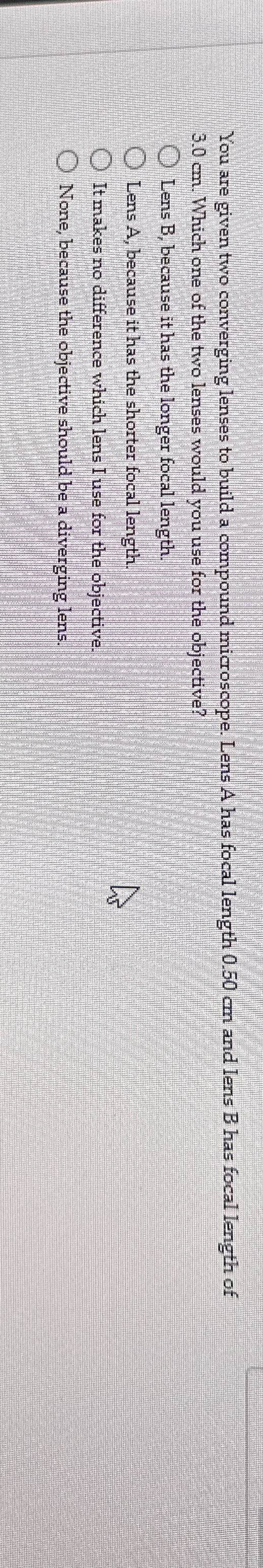 You are given two converging lenses to build a