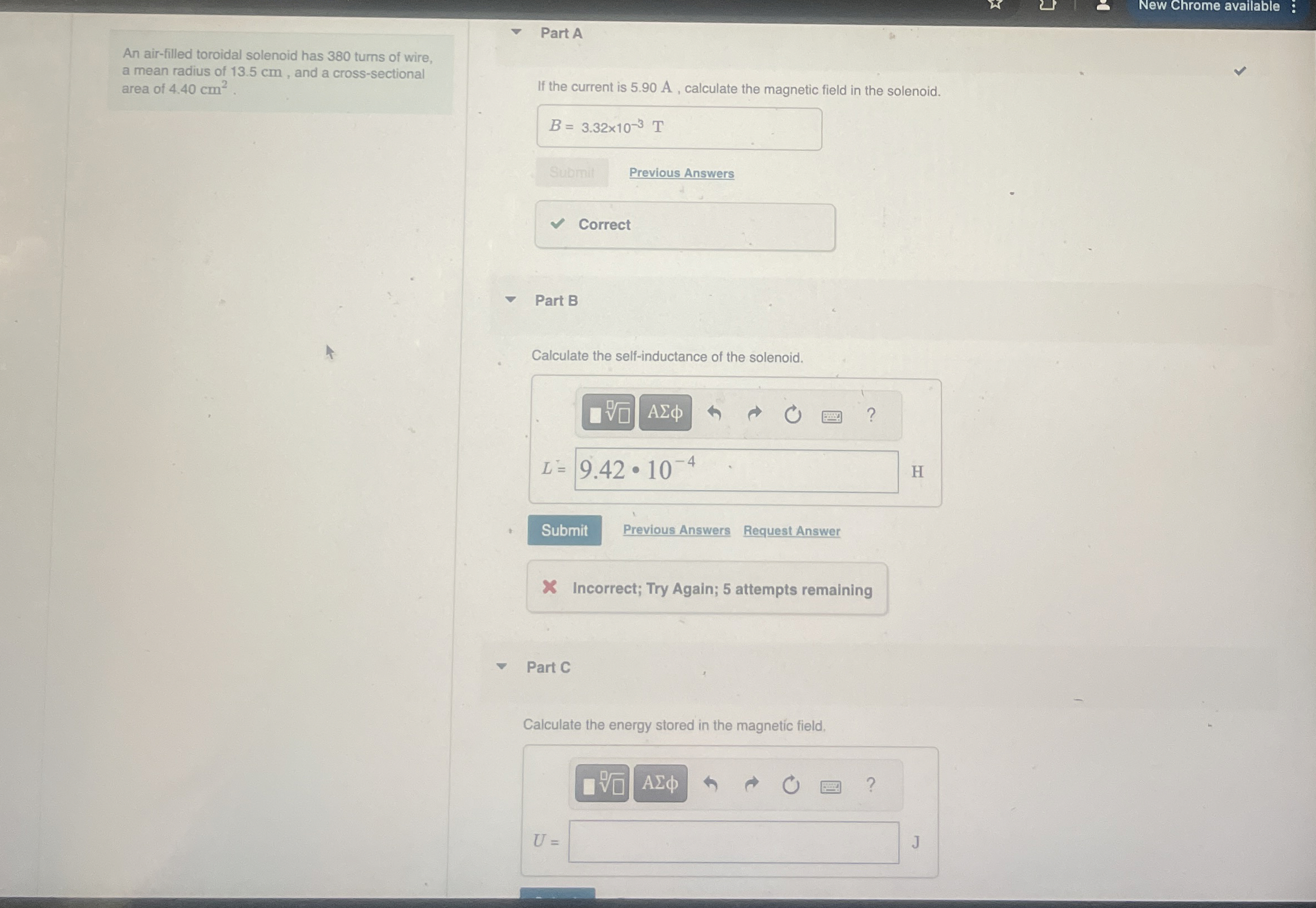 New Chrome available An air - filled toroidal