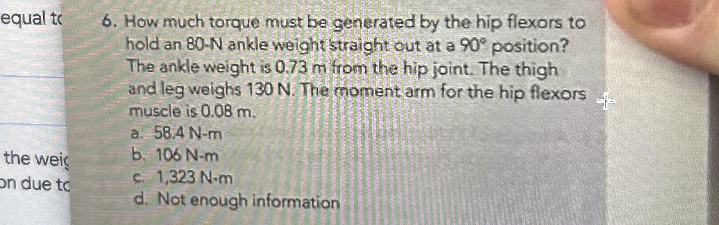 equal te 6 . How much torque must be generated by