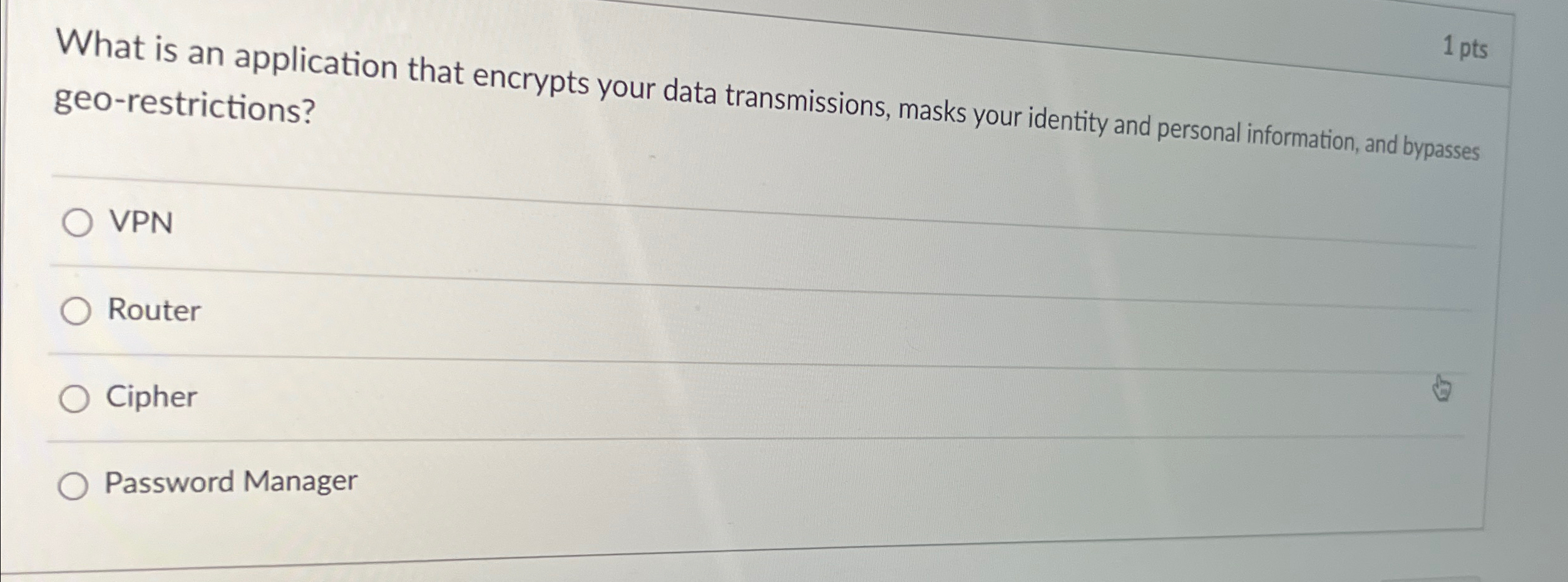 What is an application that encrypts your data