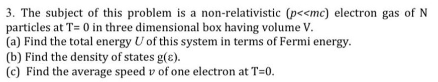 The subject of this problem is a non -