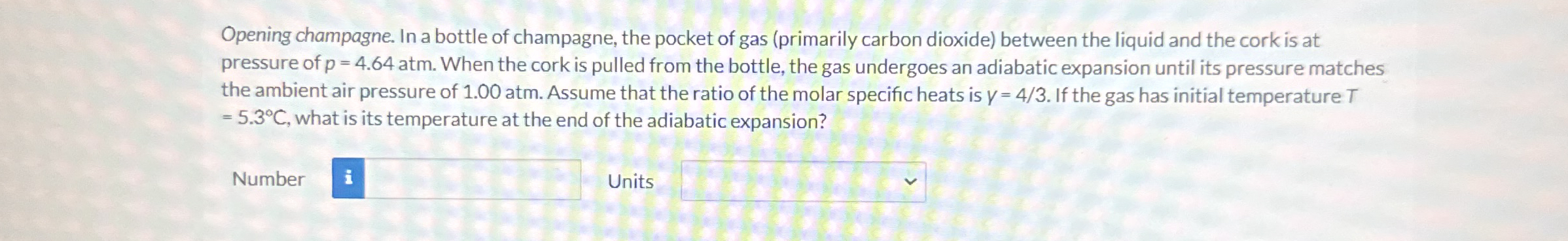 Opening champagne. In a bottle of champagne, the