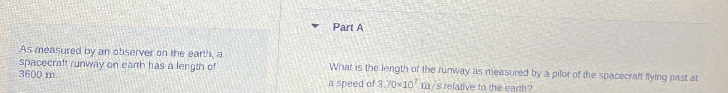 As measured by an observer on the earth, a