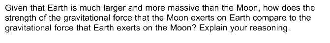 Given that Earth is much larger and more massive