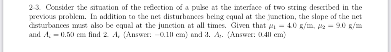 2 - 3 . Consider the situation of the reflection
