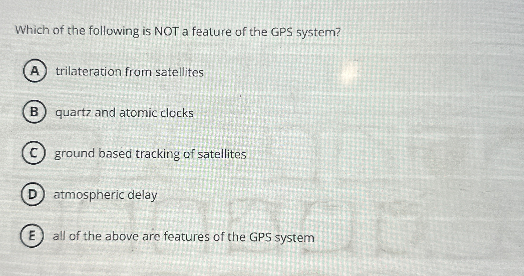 Which of the following is NOT a feature of the