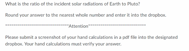 What is the ratio of the incident solar