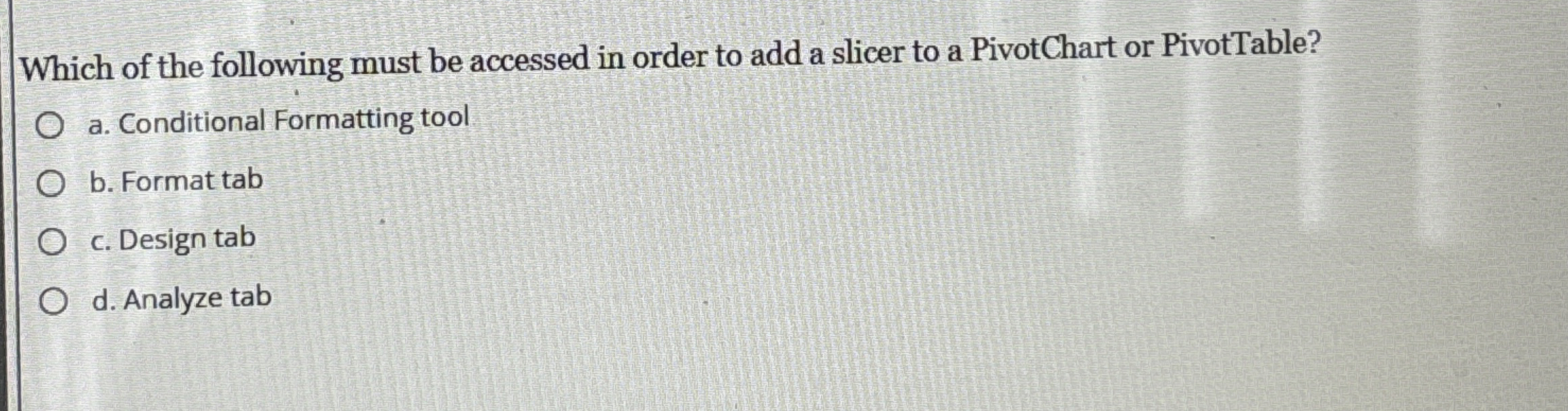 Which of the following must be accessed in order