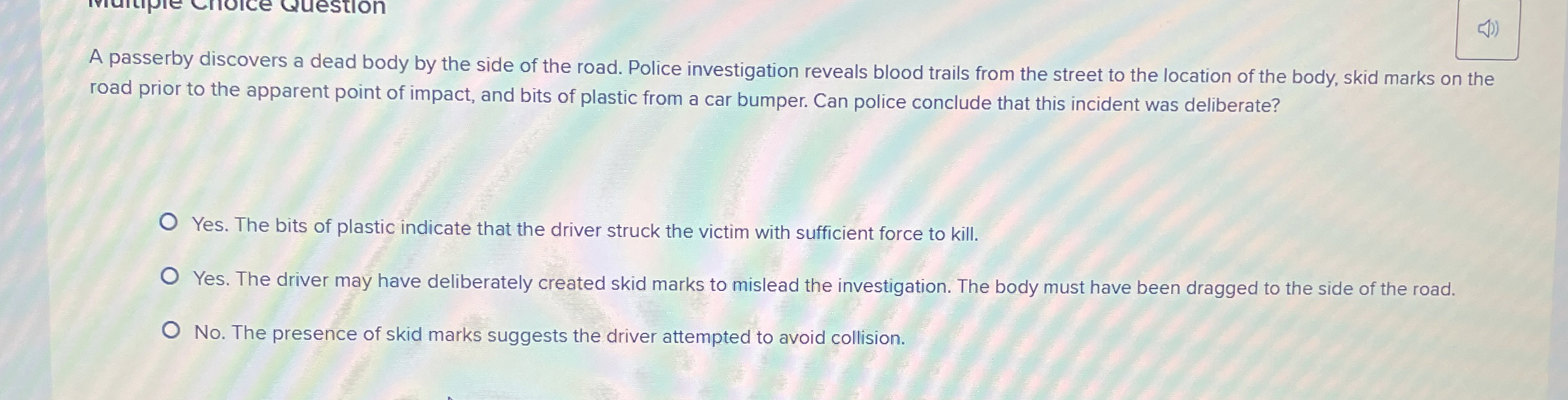 A passerby discovers a dead body by the side of