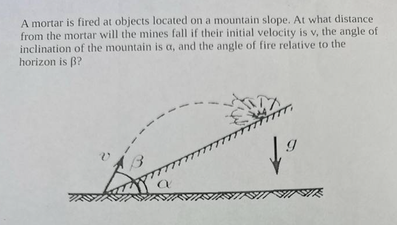 A mortar is fired at objects located on a