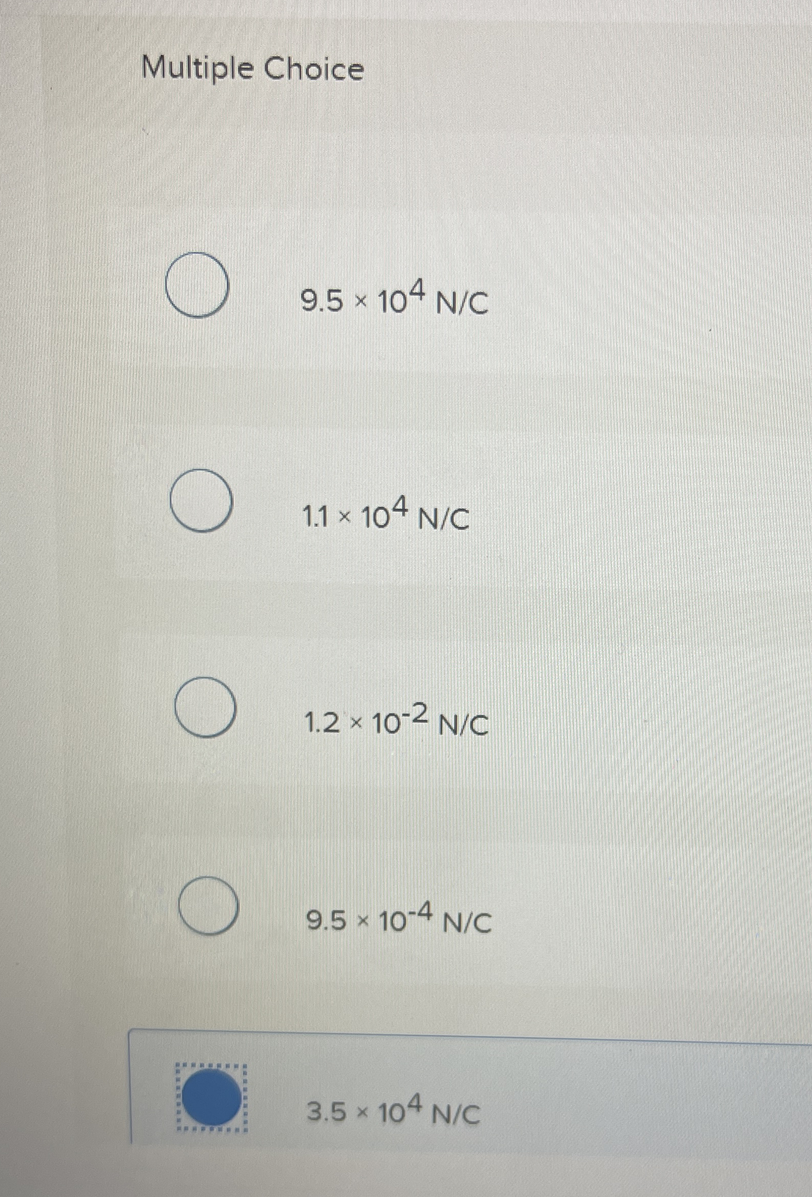 What is the magnitude of the electric field 3 0 .