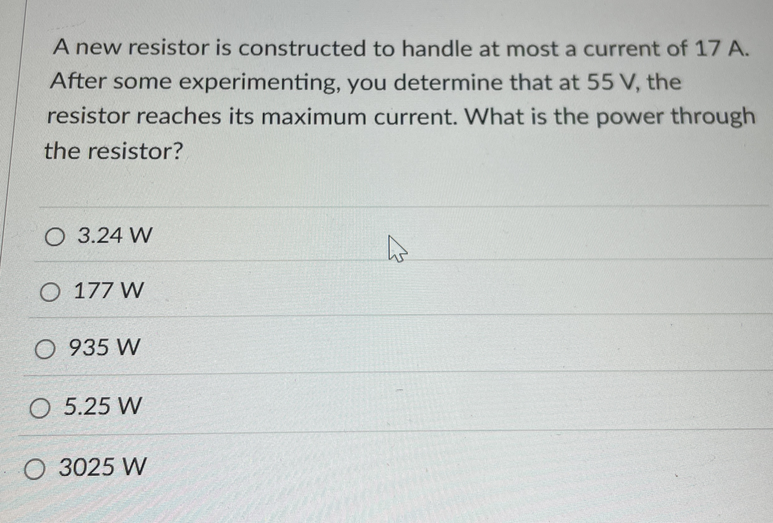 A new resistor is constructed to handle at most a