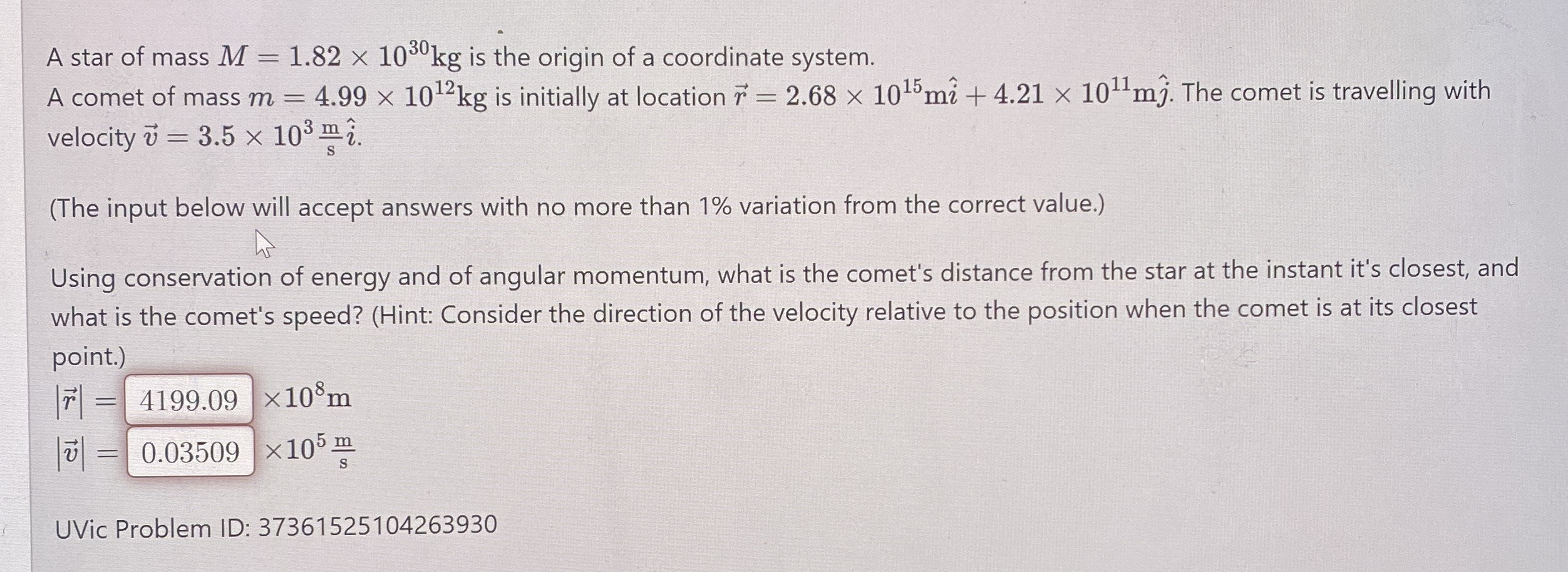 A star of mass M = 1 . 8 2 1 0 3 0 k g is the