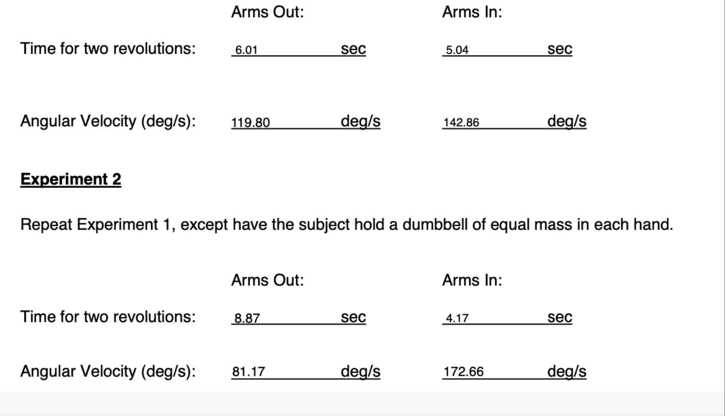 Determine the ratio ( arms in / arms out ) of the