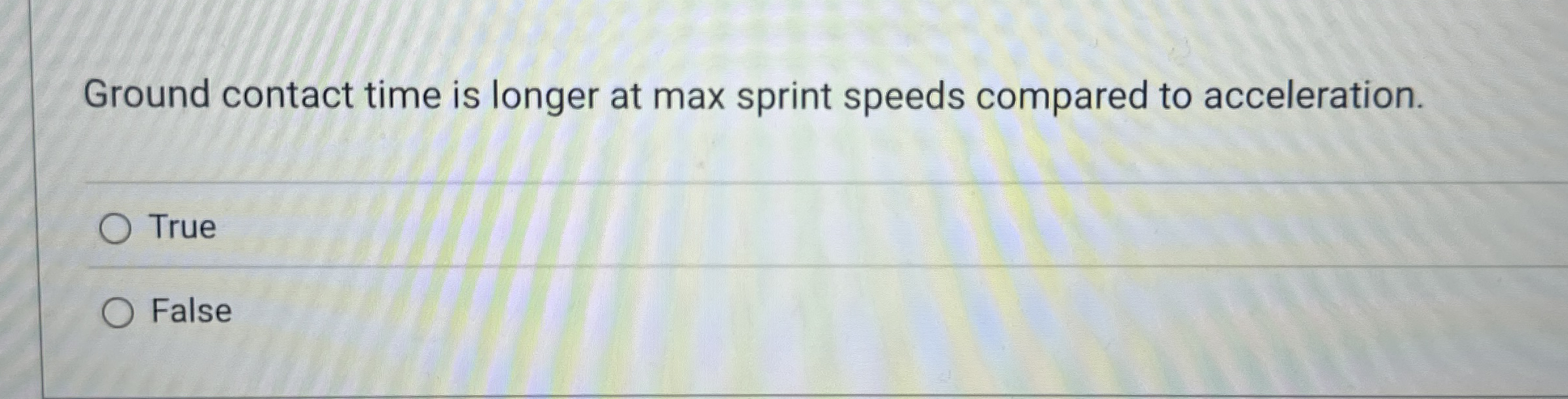 Ground contact time is longer at max sprint