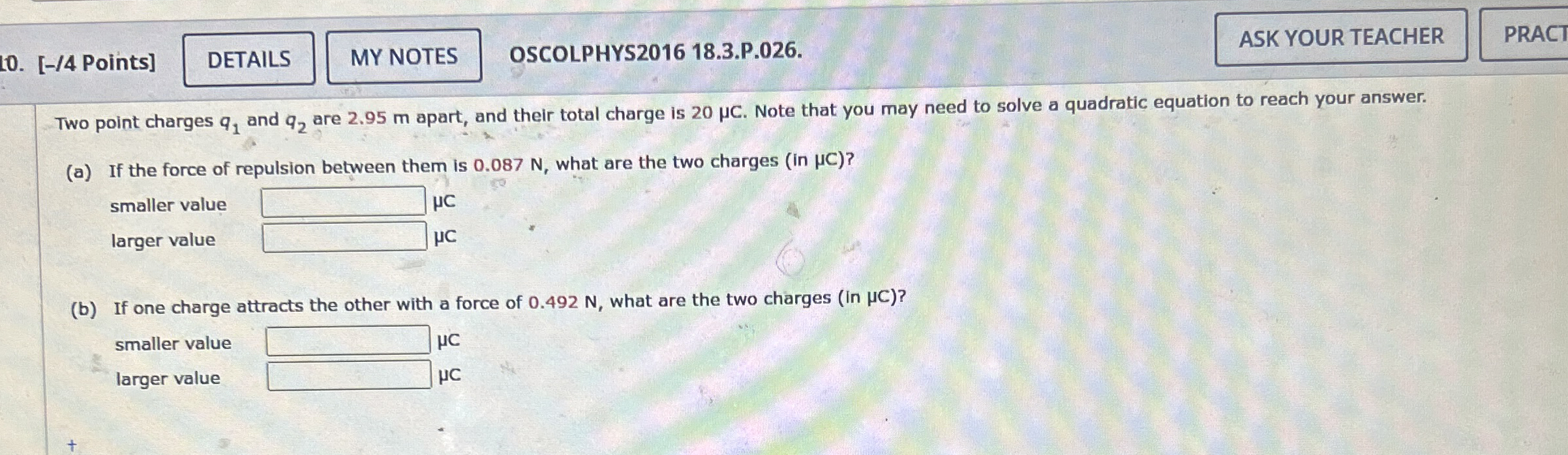 [ - / 4 Points ] OSCOLPHYS 2 0 1 6 1 8 . 3 . P .