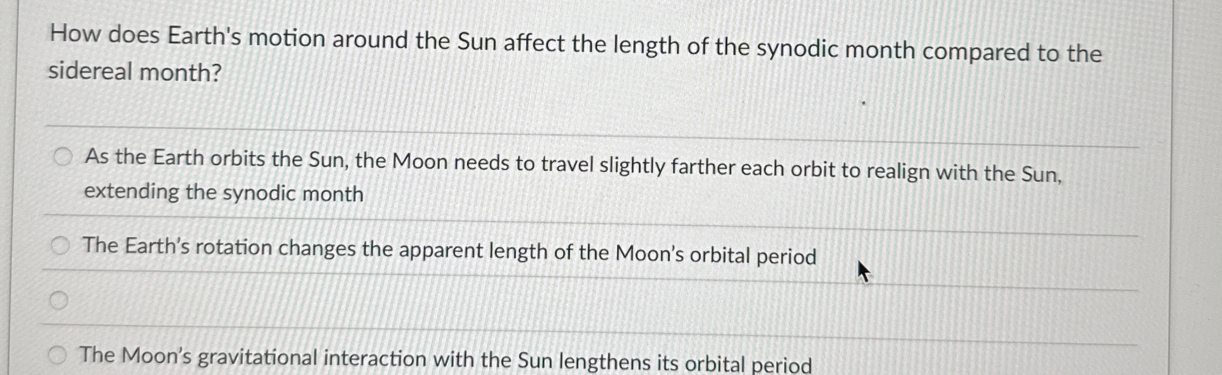How does Earth's motion around the Sun affect the