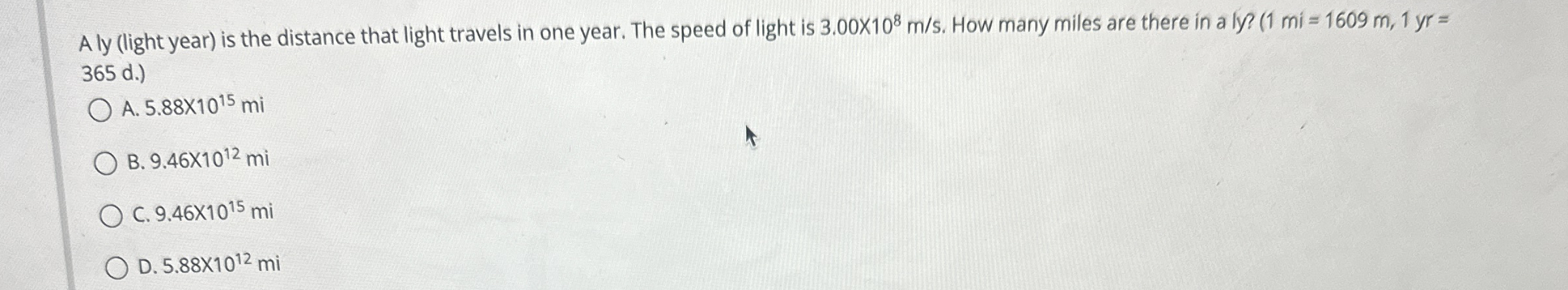 Aly ( light year ) is the distance that light