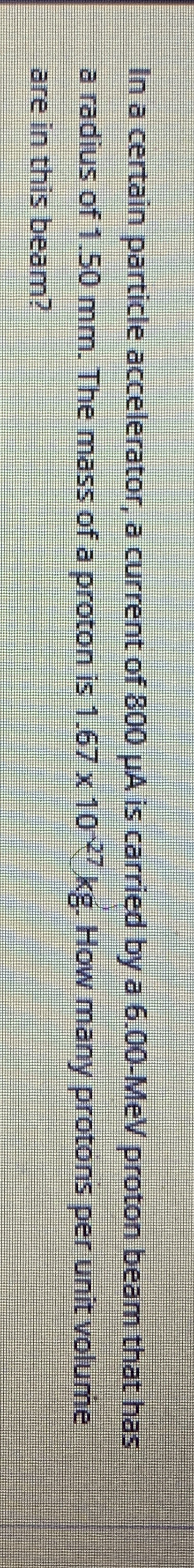 In a certain particle accelerator, a current of 8