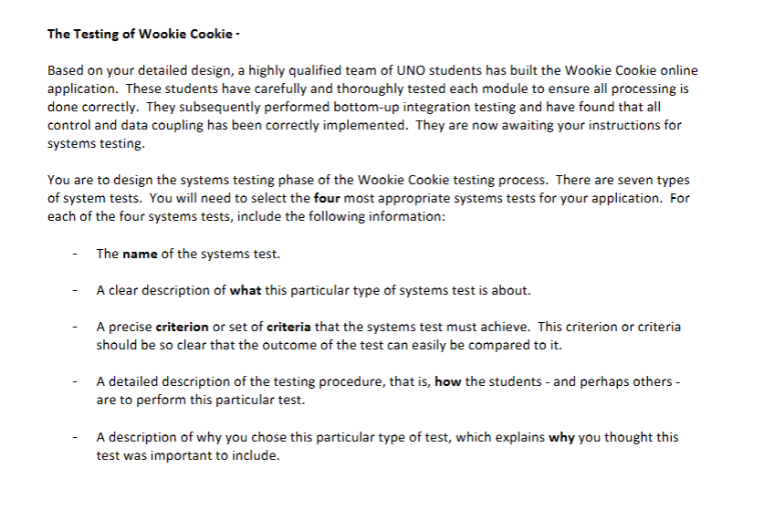 The Testing of Wookie Cookie - Based on your