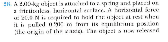 2 8 . A \ ( 2 . 0 0 - \ mathrm { kg } \ ) object