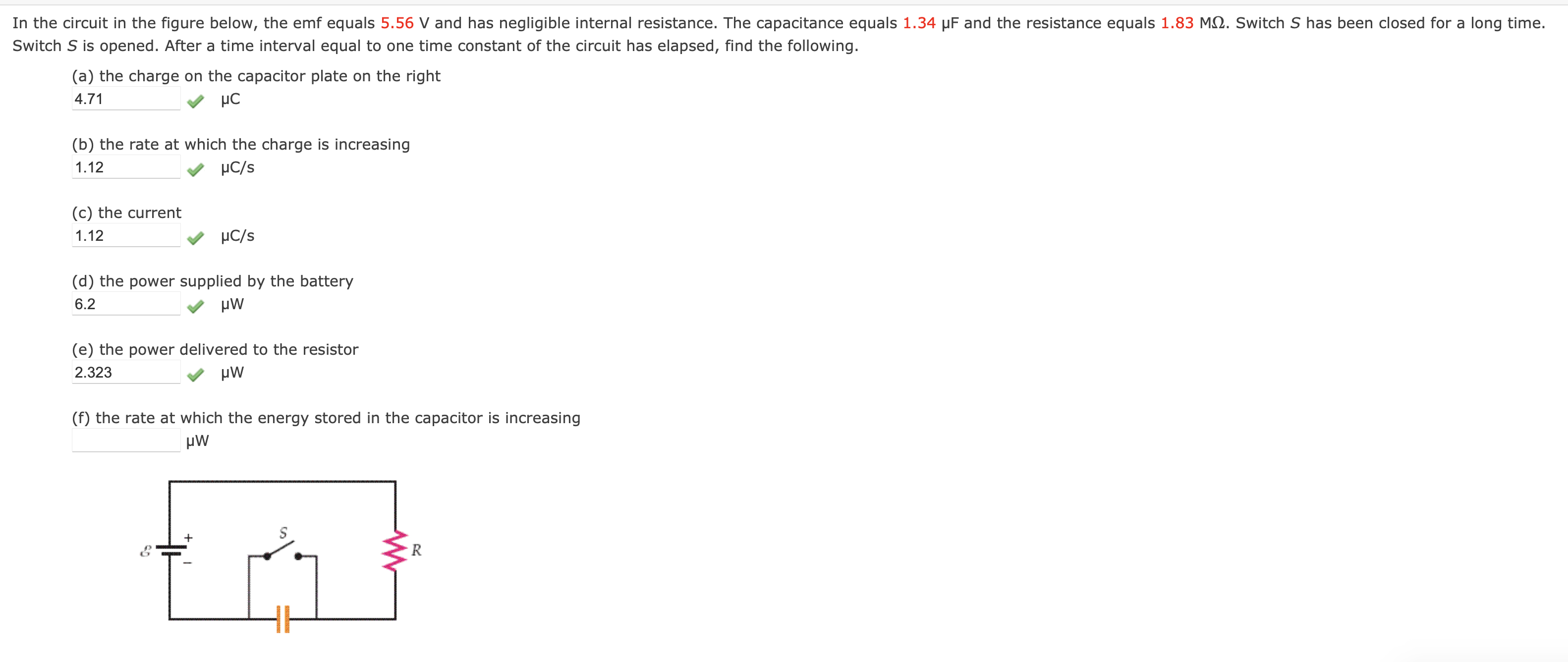 In the circuit in the figure below, the emf