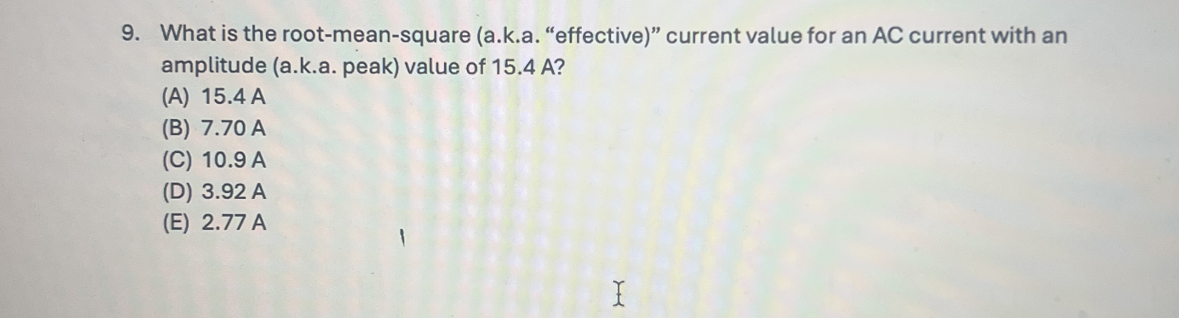 What is the root - mean - square ( a . k . a .