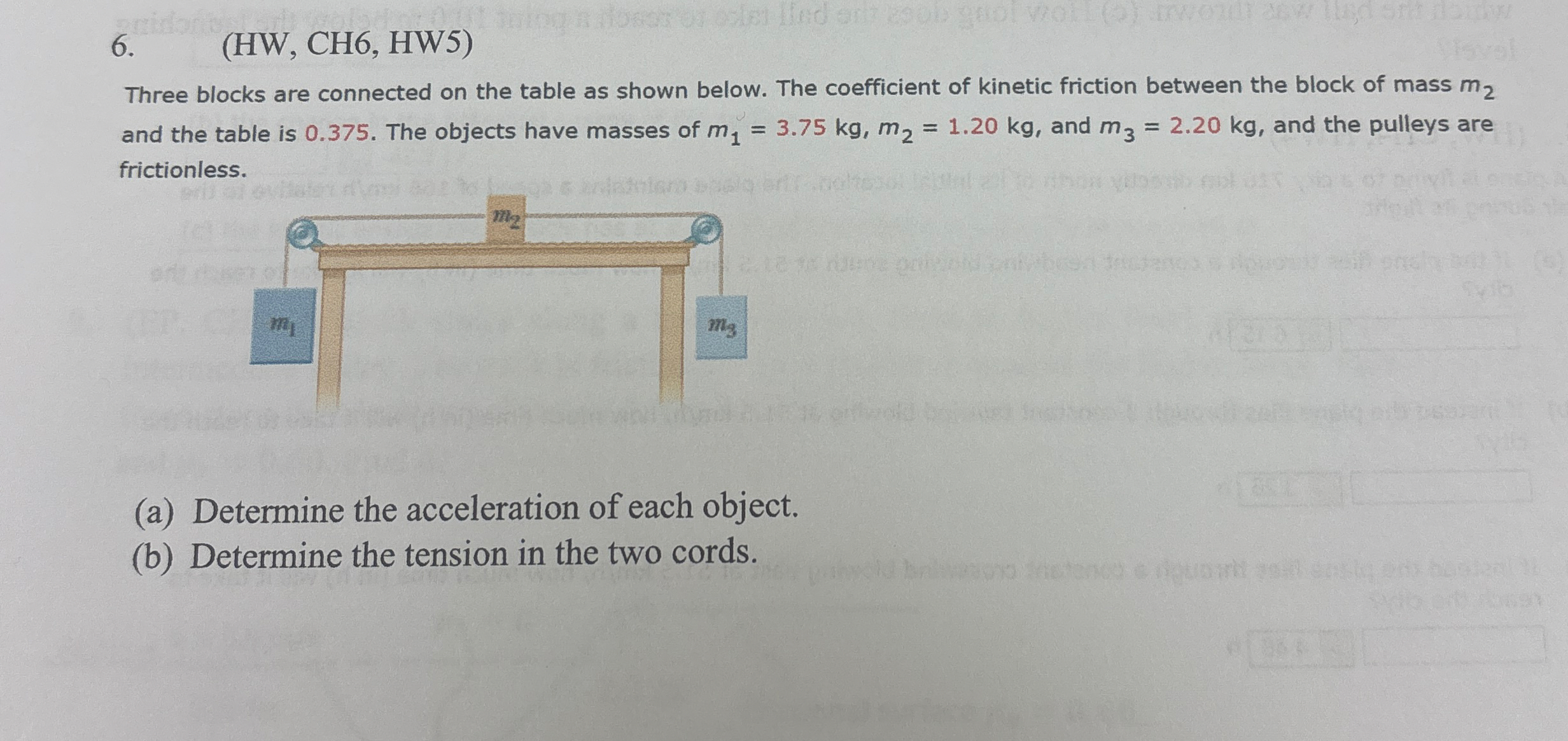 ( HW , CH 6 , HW 5 ) Three blocks are connected
