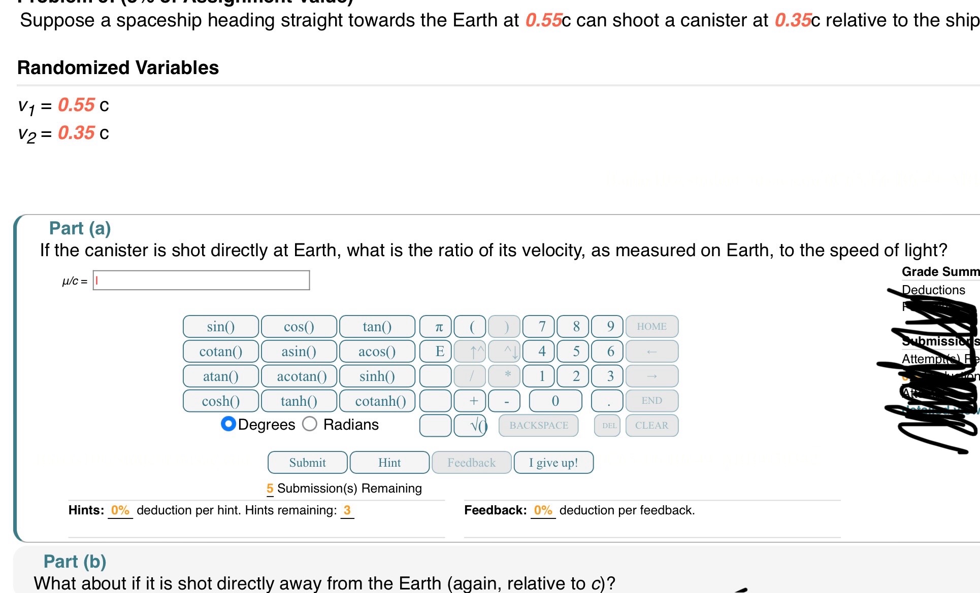 Suppose a spaceship heading straight towards the