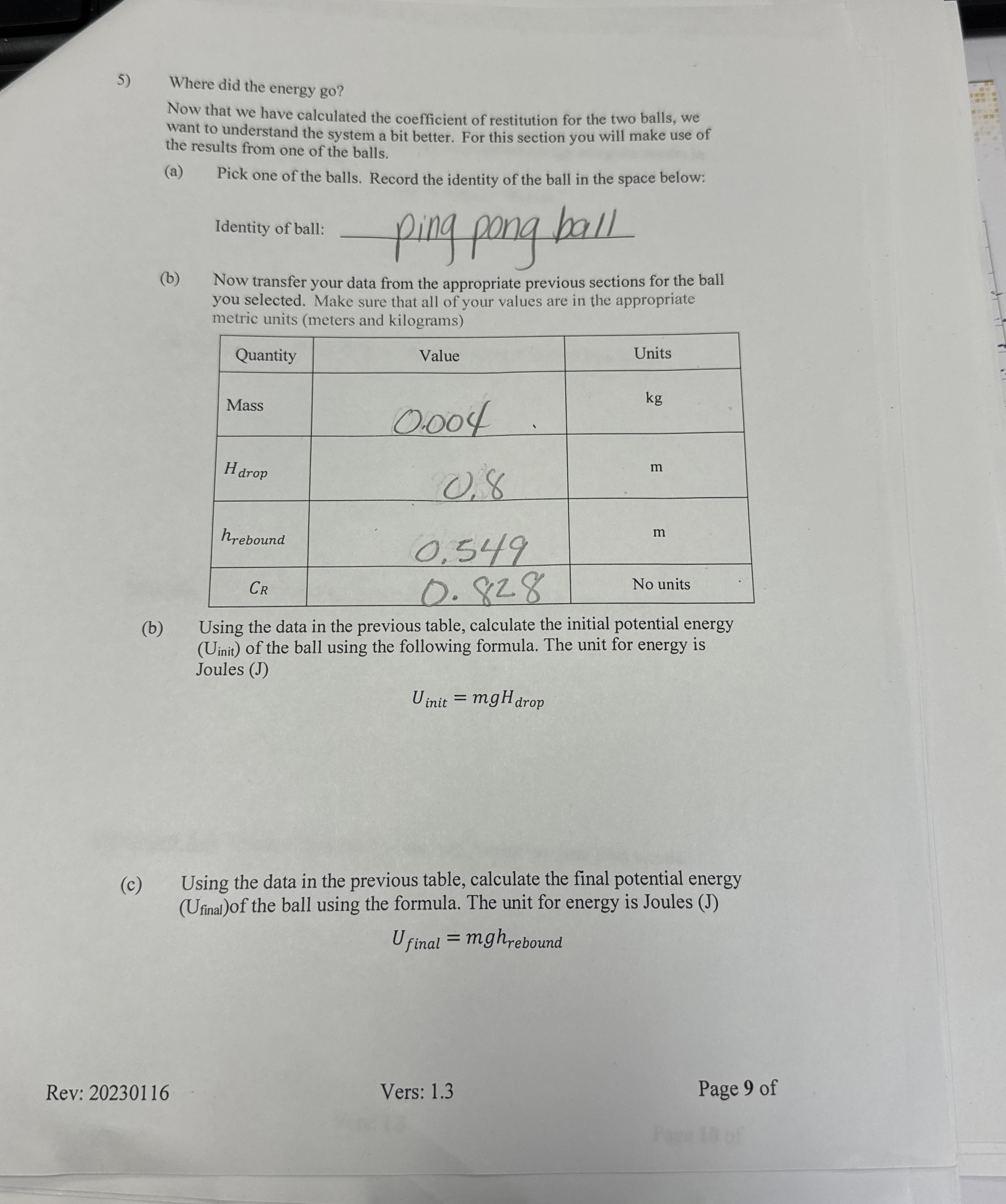 Where did the energy go ? Now that we have