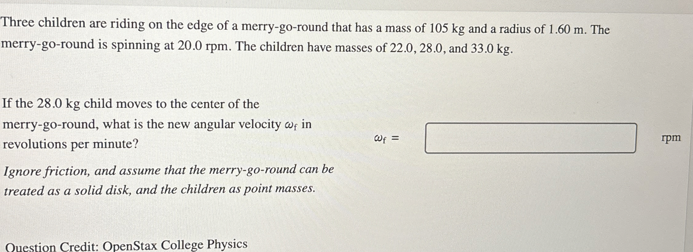 Three children are riding on the edge of a merry